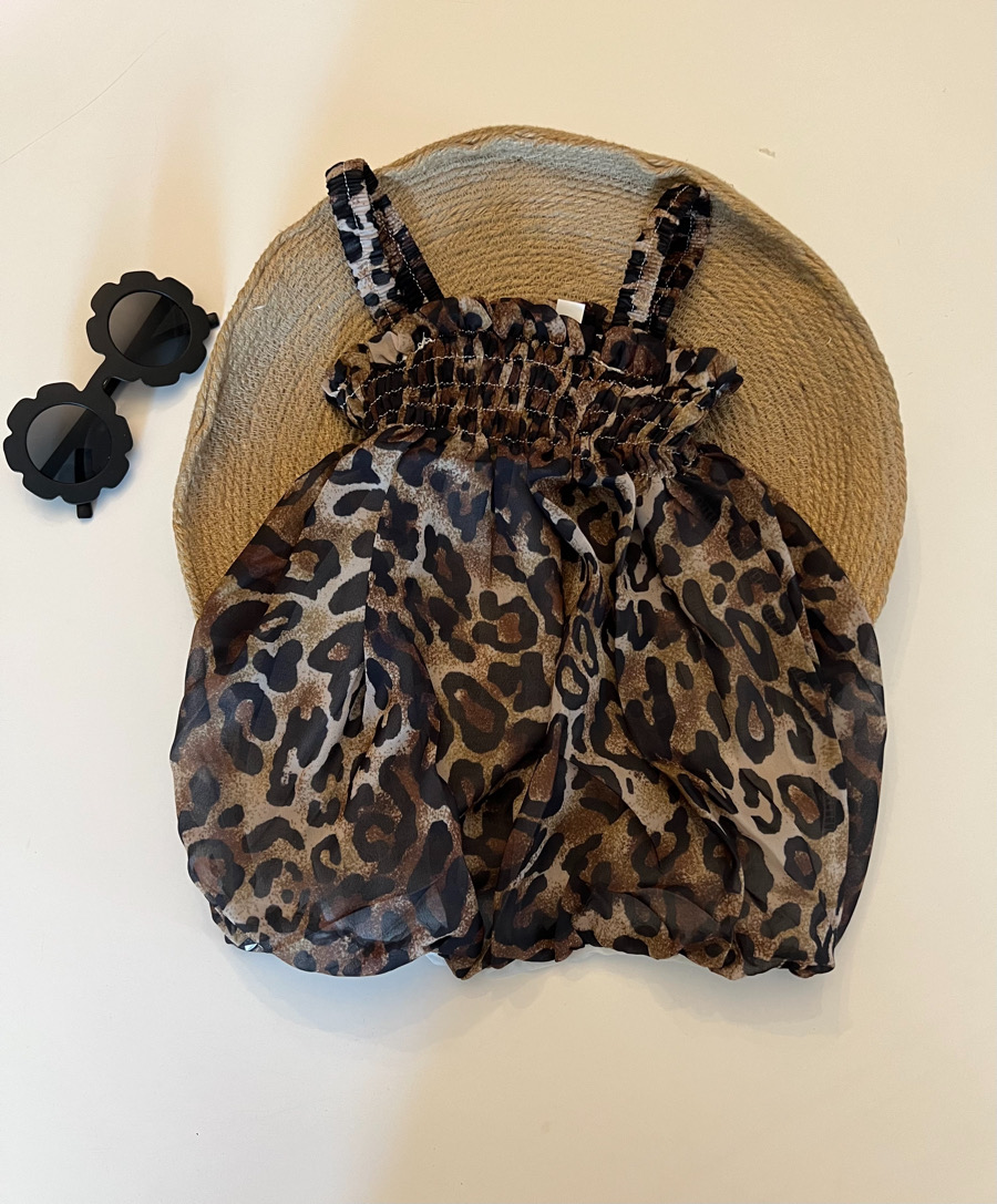 پیراهن پلنگی پفکی