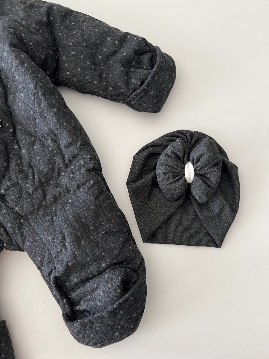 کاپشن سرهمی  خاکستری