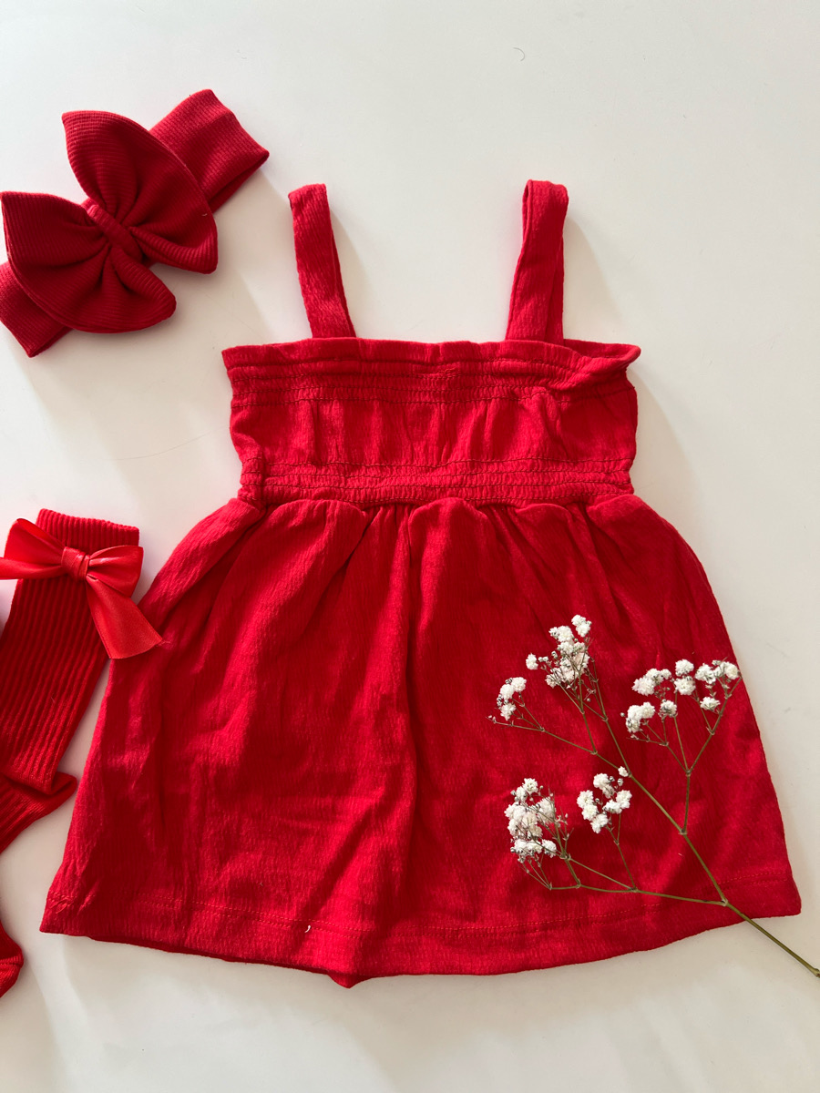 پیراهن قرمز رز