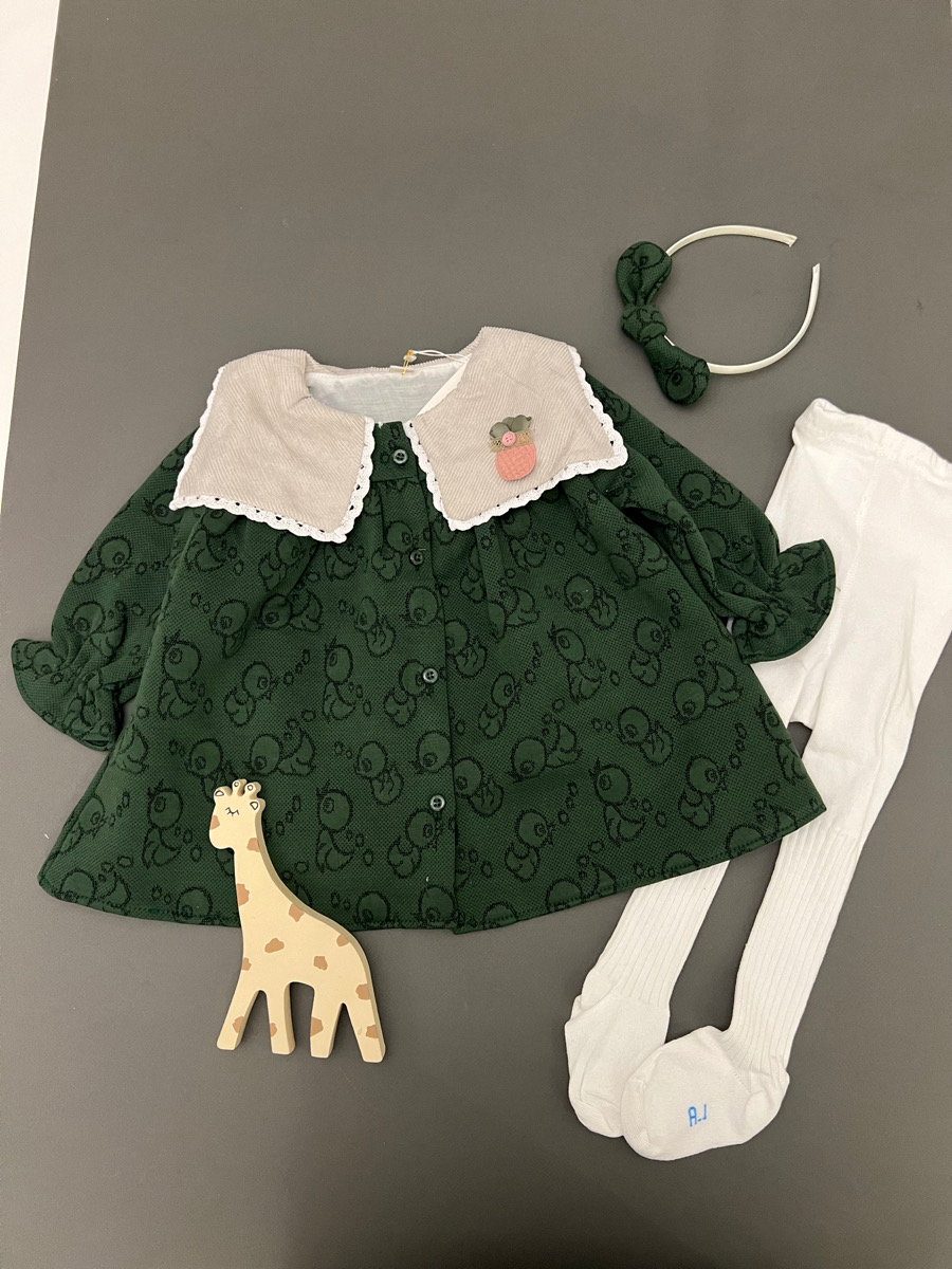 پیراهن سبز+تل