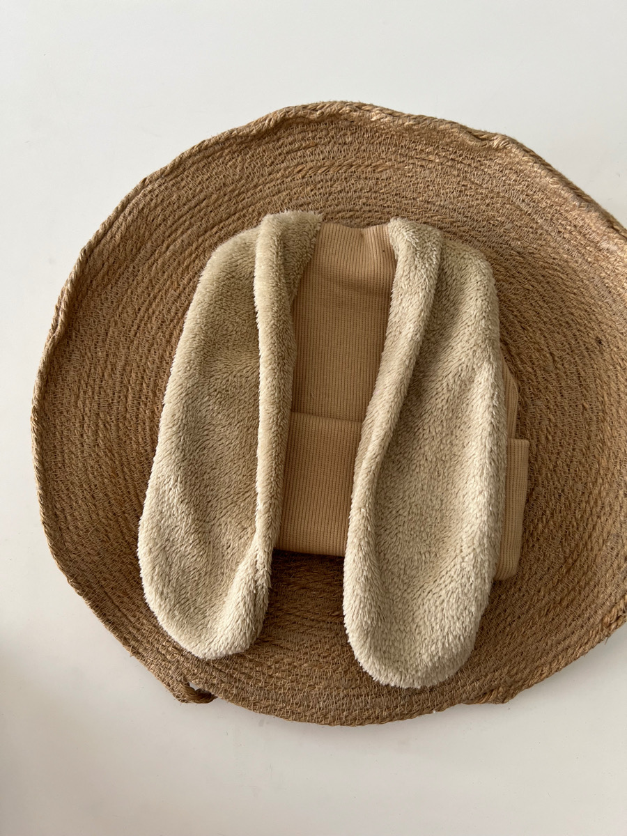 کلاه کشبافت گوش پشمی