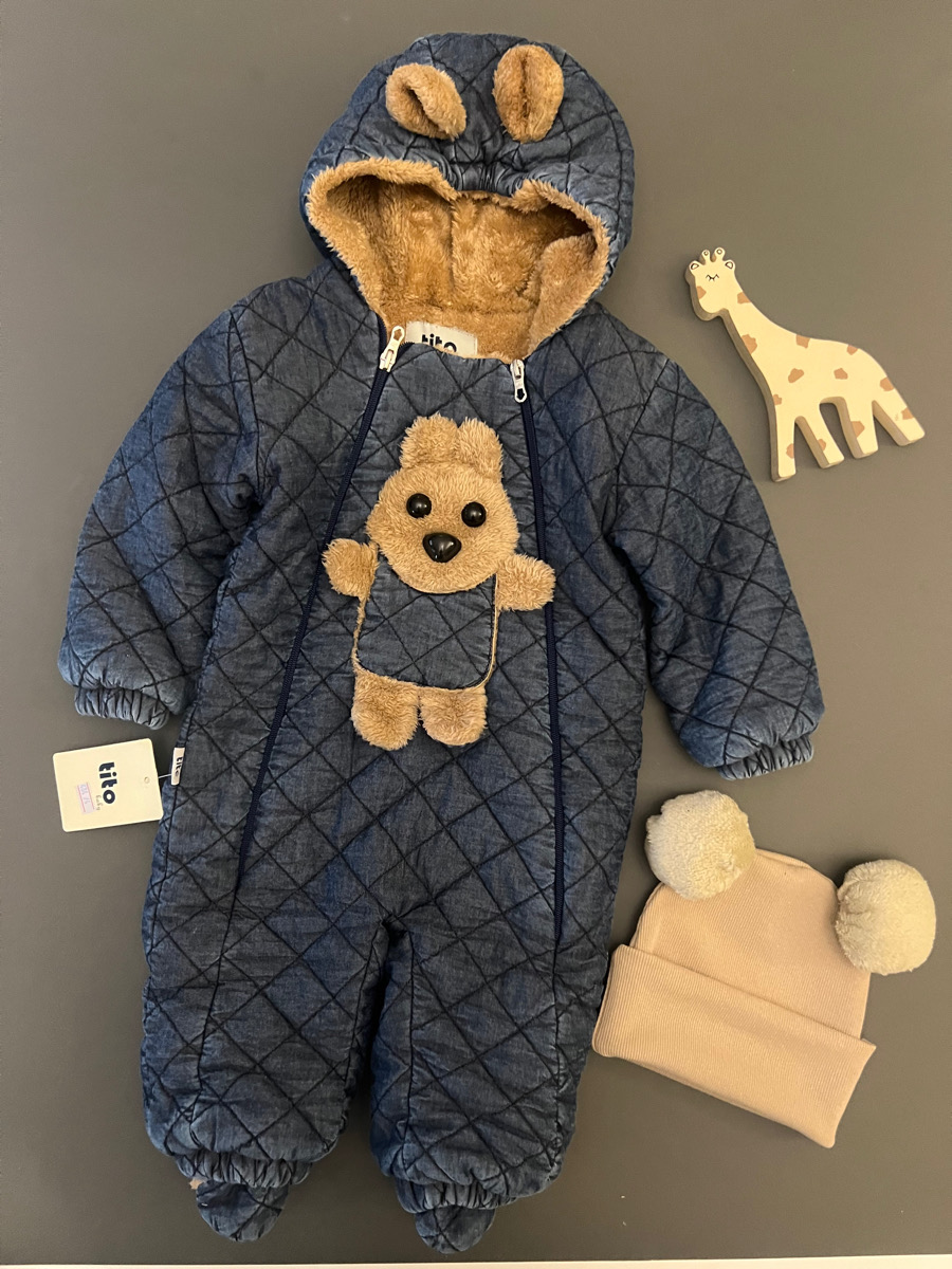 کاپشن سرهمی جین پشمی