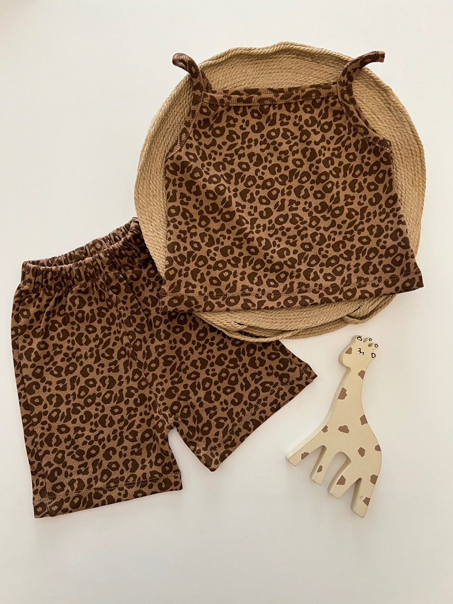 تاپ و شلوارک پلنگی🐅