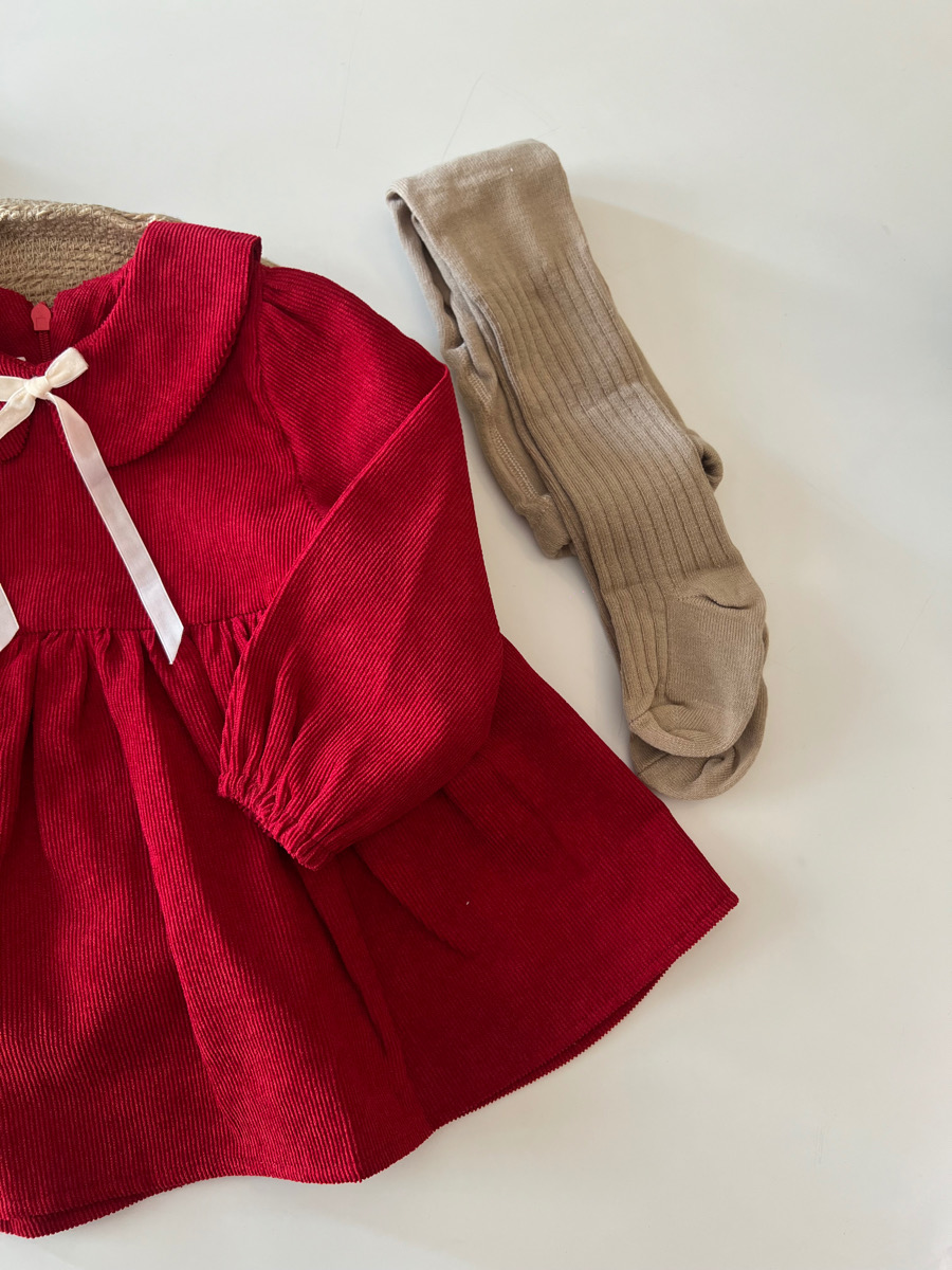 پیراهن قرمز یقه ب ب