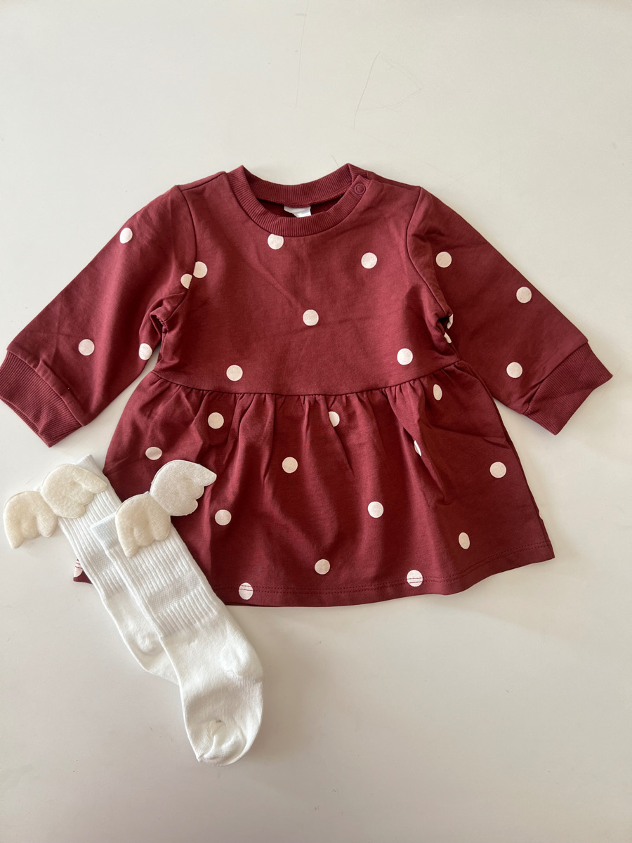 پیراهن h&m خال خالی