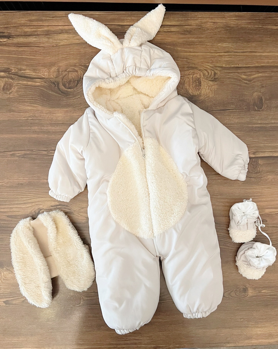 سرهمی کاپشن  رنگ استخونی