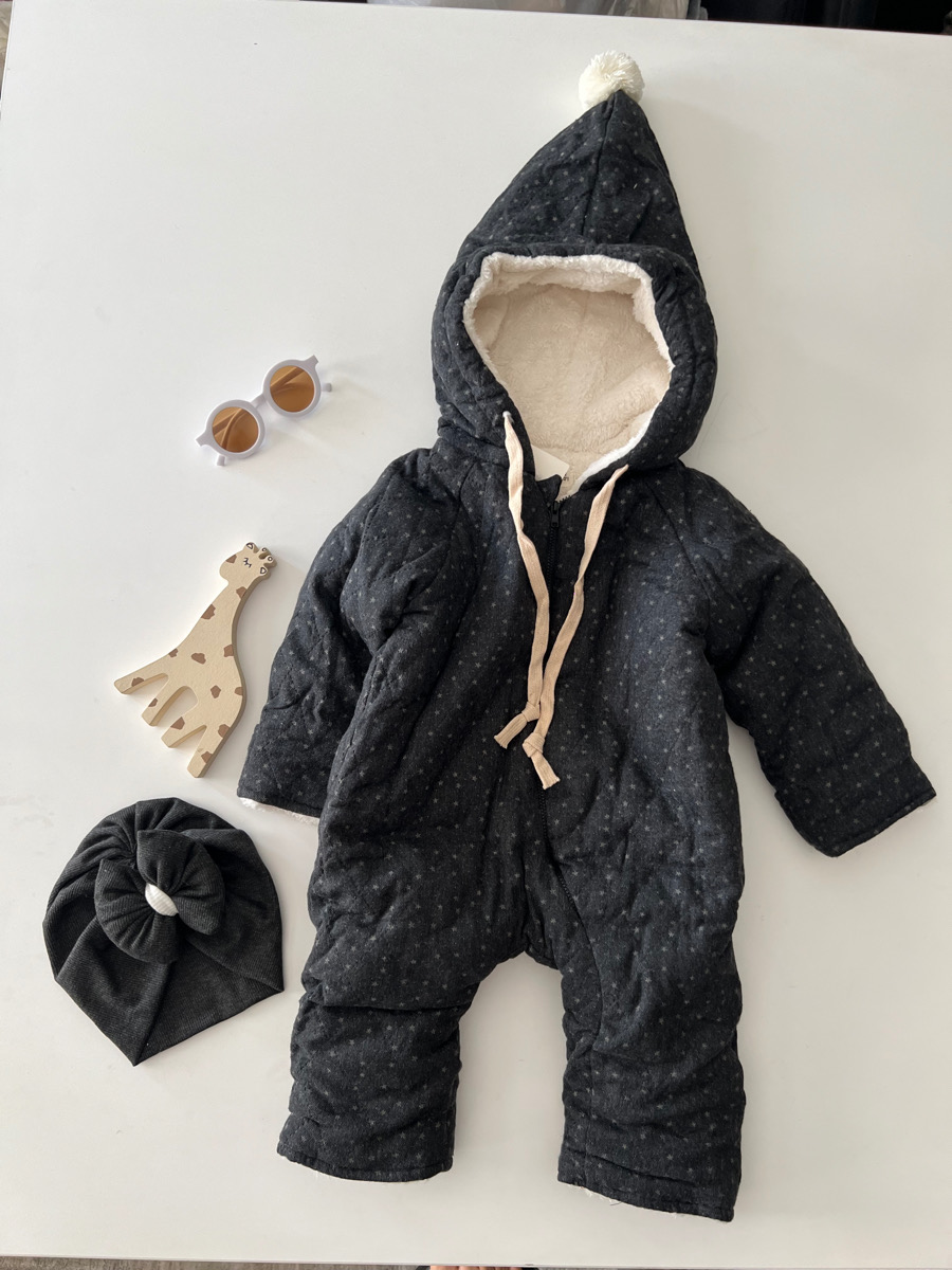 کاپشن سرهمی  خاکستری