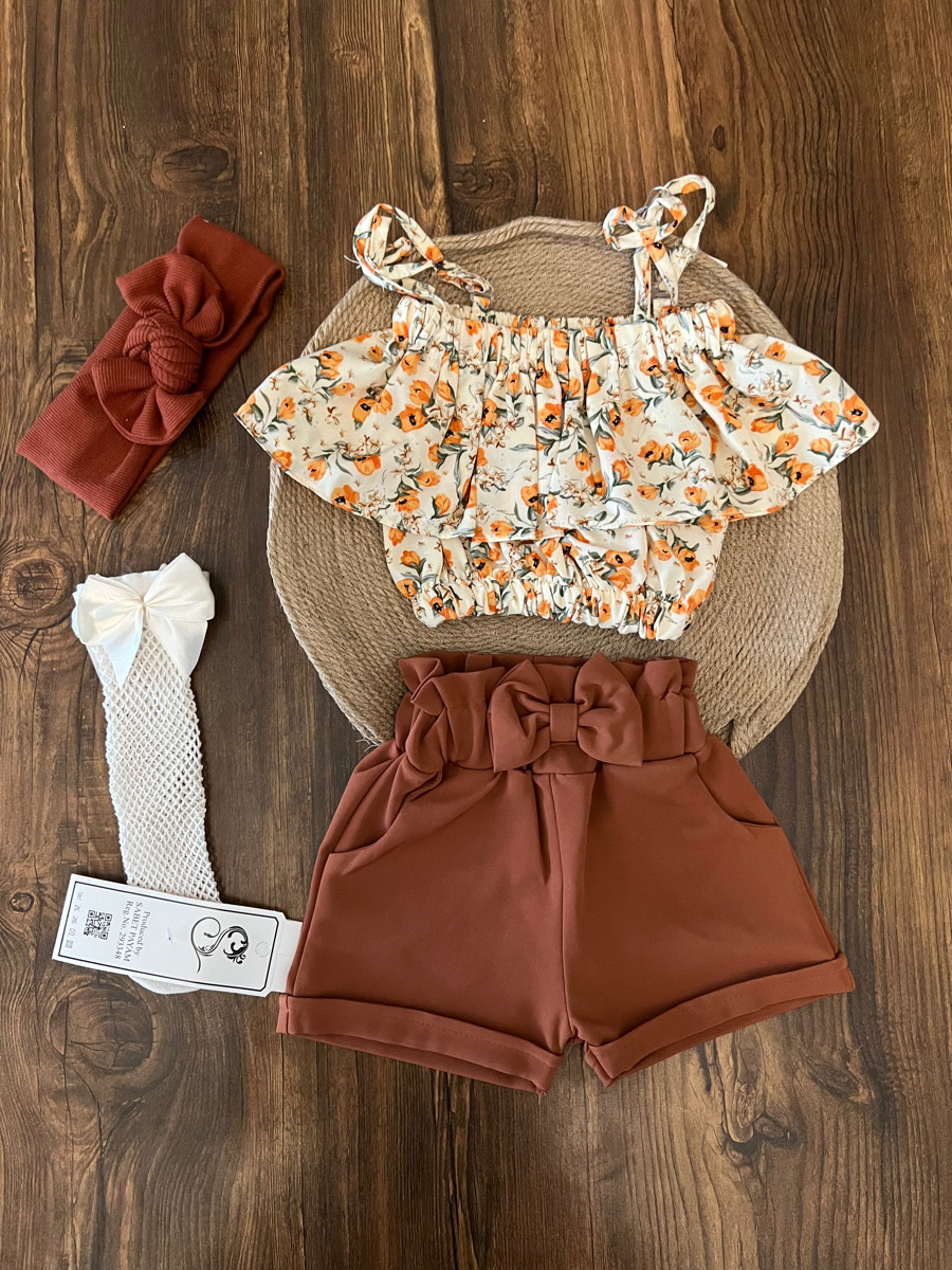 دوتیکه شلوارک عنابی