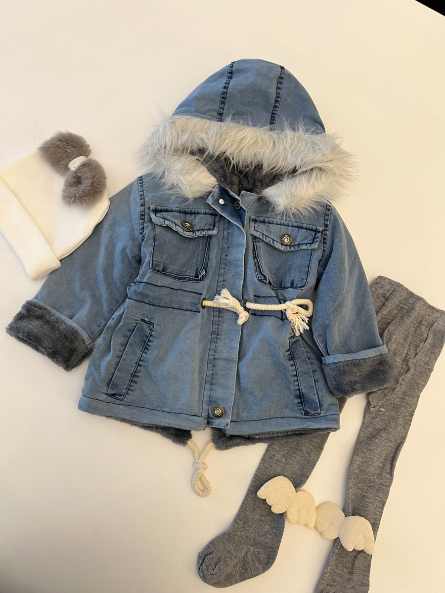 کاپشن جین داخل پشمی